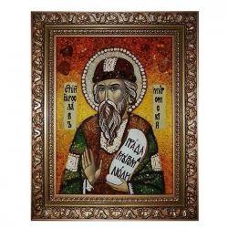 Янтарная икона Святой Ярослав Муромский 40x60 см Янтарная икона Святой Ярослав Муромский 40x60 см - фото